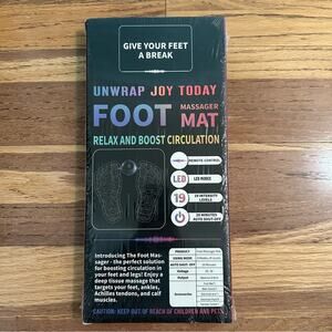 Foot Massager Mat with LED, 19 Intensity Levels, Remote Control